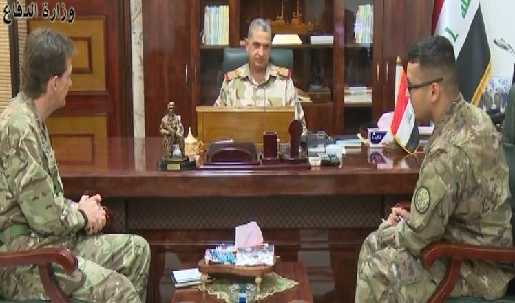 الغانمي يبحث مع نائب قائد قوات التحالف الدولي سير عمليات تحرير الموصل واغاثة النازحين