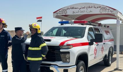 الداخلية تنشر عجلات إطفاء على سريع الأنبار - البصرة