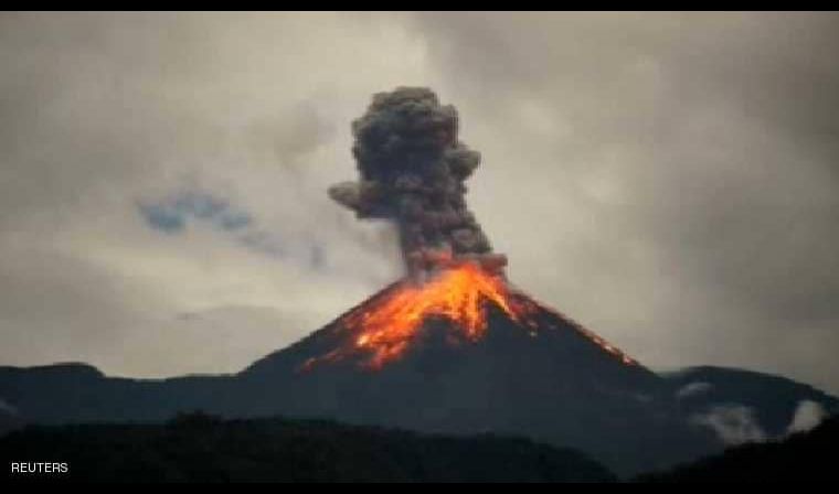 تسجيل مذهل لانفجارات البركان المشاكس