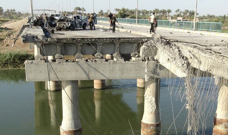 طرق وجسور نينوى تباشر باعمار وتاهيل جسر الحضر