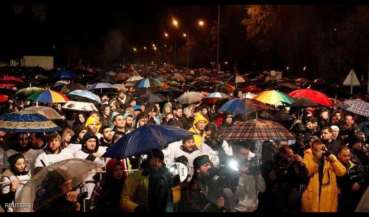 آلاف القبارصة الأتراك يتظاهرون ضد أردوغان