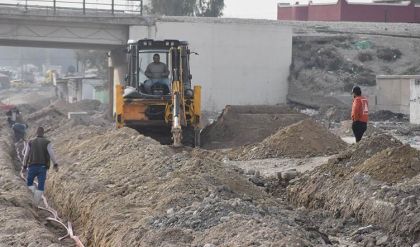 إنجاز 80% من مشروع تصريف مياه الأمطار في الموصل