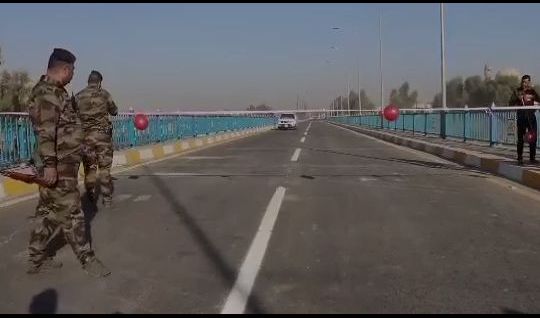 المرعيد يفتتح جسر سنحاريب في ايسر الموصل
