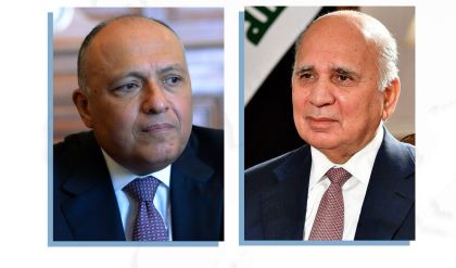 وزيرا الخارجية العراقي والمصري يبحثان ثلاثة ملفات