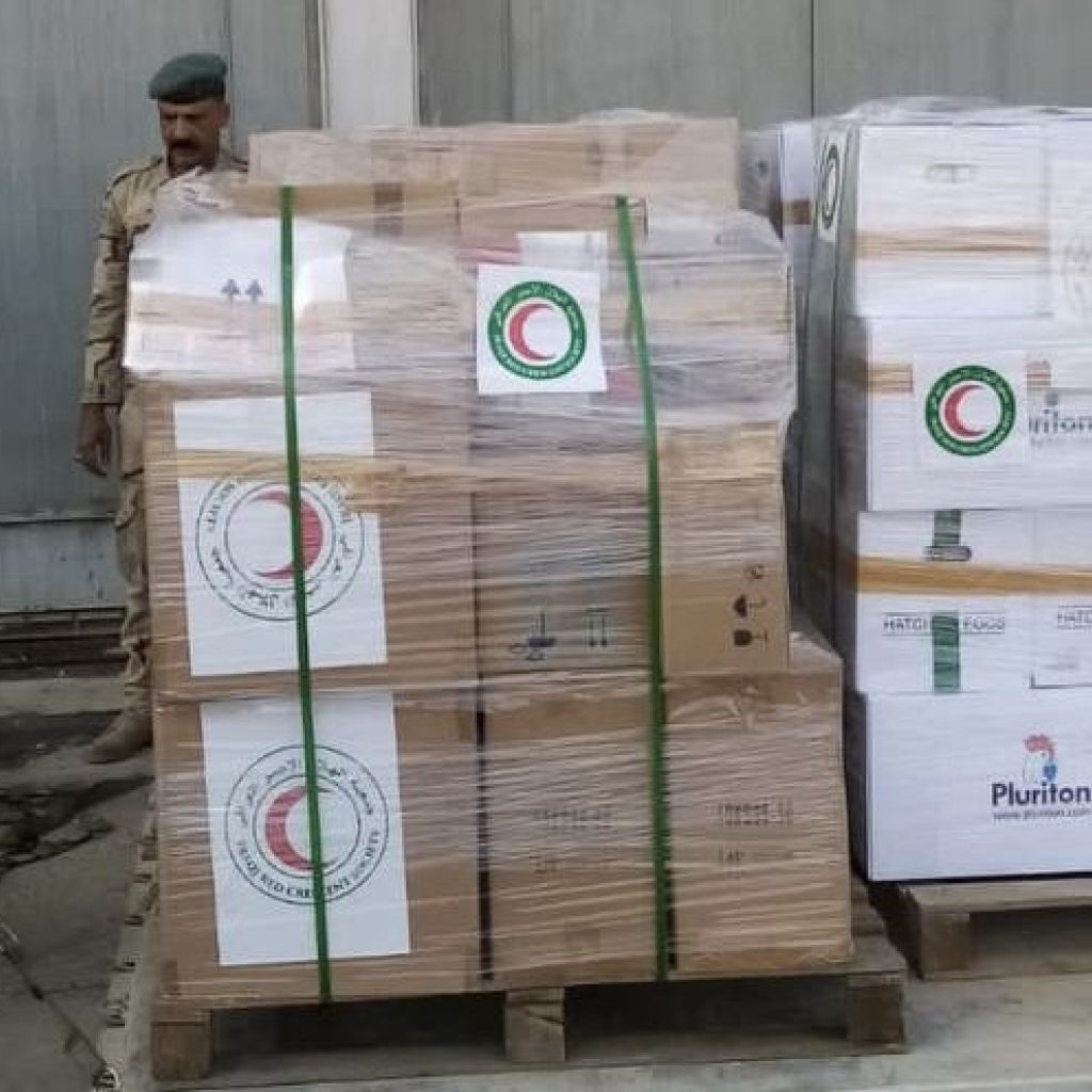 العراق يرسل وجبة جديدة من المواد الإغاثية إلى قطاع غزة