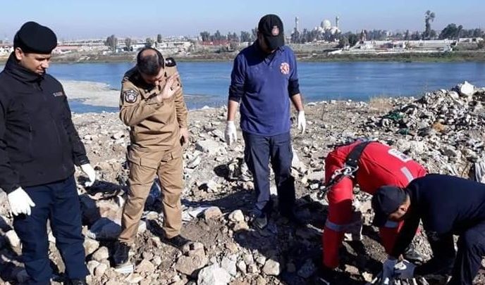  انتشال 7 جثث مجهولة الهوية في الجانب الايمن من مدينة الموصل 