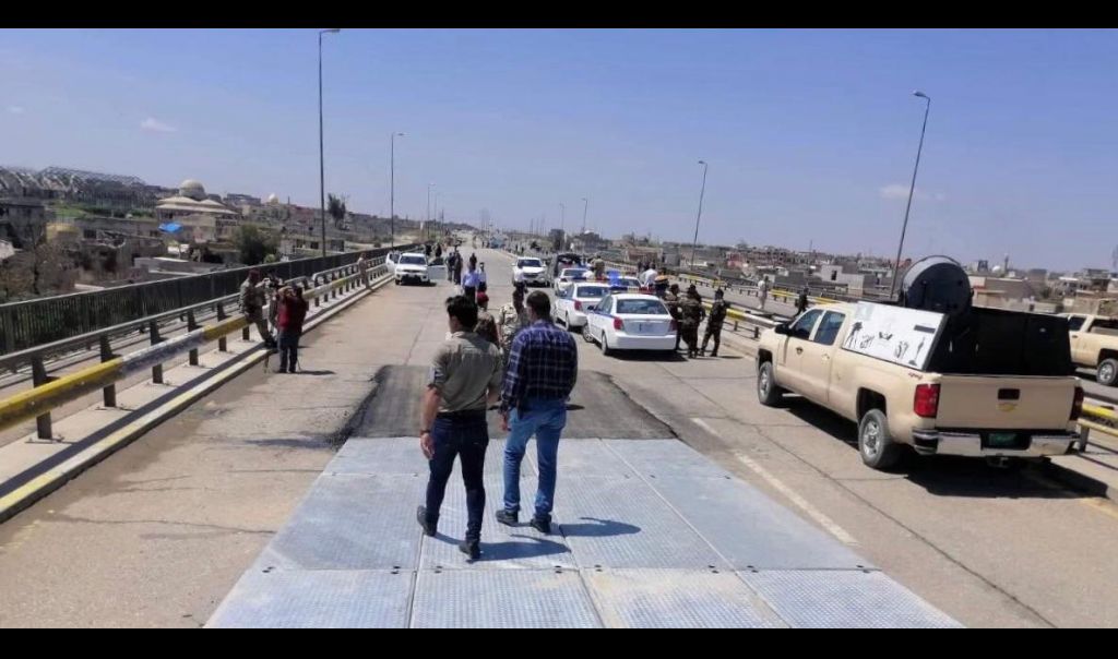  افتتاح الجهة الثانية للجسر الخامس في الموصل 