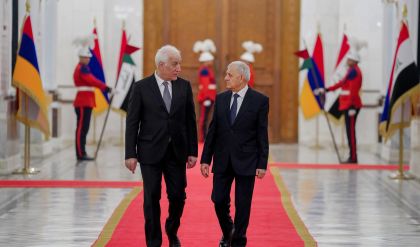 رئيس الجمهورية يستقبل نظيره الأرميني في بغداد