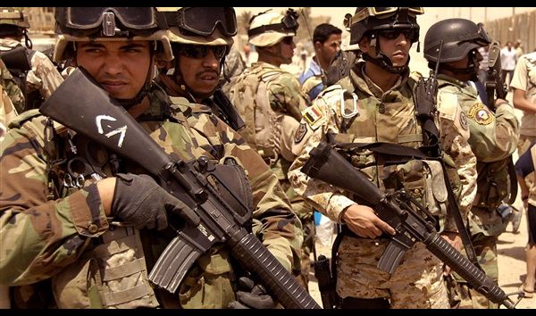 القوات الامنية تسيطر على ملعب الادارة المحلية في باب سنجار بأيمن الموصل