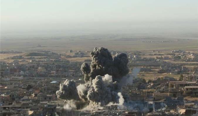 مقتل 32 داعشي بضربة جوية لطيران التحالف الدولي بايمن الموصل
