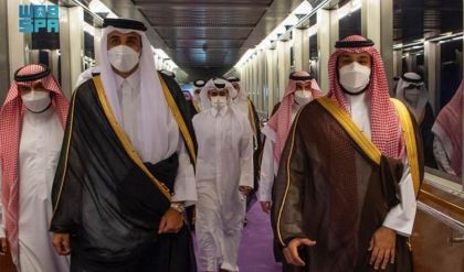 أمير قطر يجري ثاني زيارة للسعودية منذ إعادة العلاقات بين البلدين