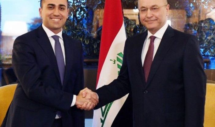 صالح يؤكد لوزير الخارجية الإيطالي ضرورة دعم استقرار العراق