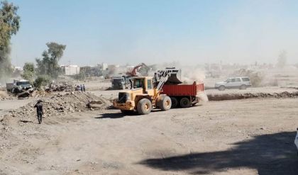 رفع مليون متر مكعب من الانقاض في مطار الموصل