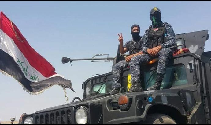 القوات الامنية تتوغل داخل المنطقة الصناعية بمنطقة وادي عكاب في الموصل