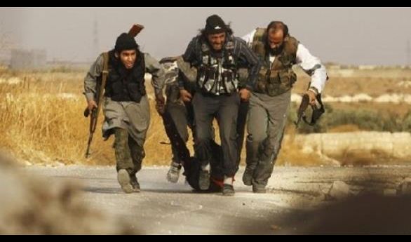 عناصر داعش يهربون سباحة باتجاه شرقي الموصل