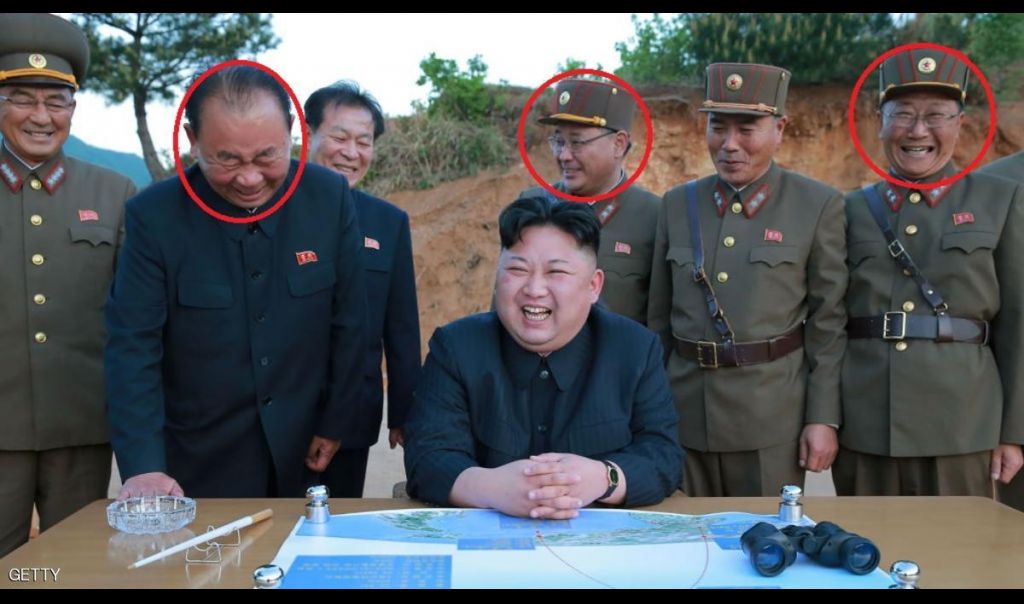  الثلاثي الدائم الظهور وراء زعيم كوريا الشمالية